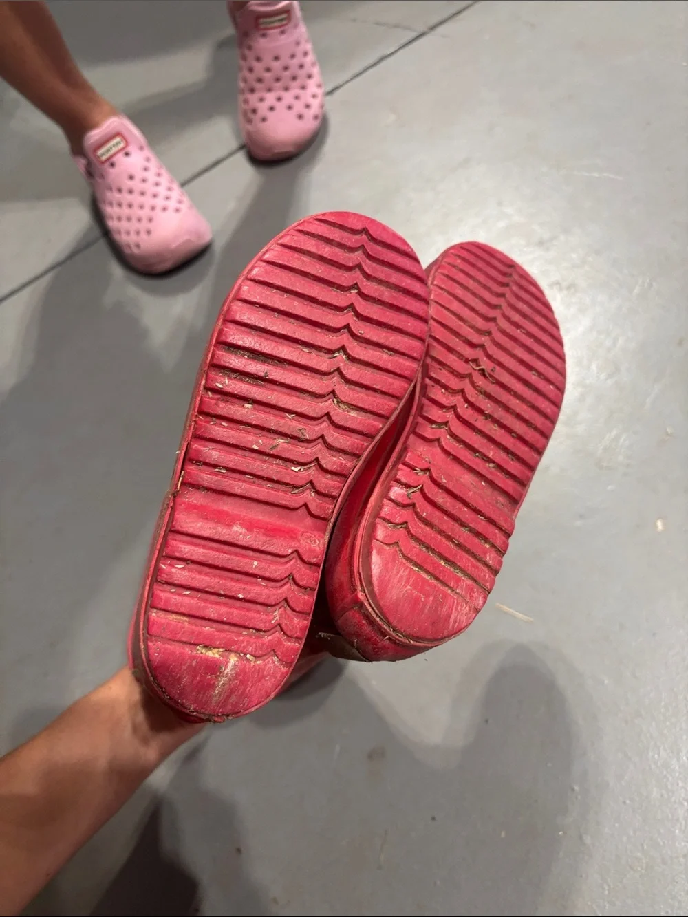 Hunter kids Red Short Rain Boots